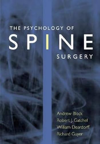 Stock image for The Psychology of Spine Surgery for sale by SecondSale