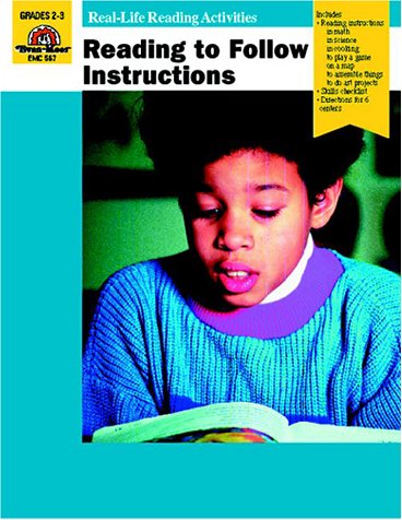 Stock image for Reading to Follow Instructions: Grades 2-3 (Real-Life Reading Activities) for sale by Ergodebooks