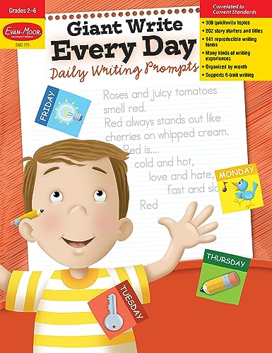 9781557996046: Evan-Moor Giant Write Every Day: Daily Writing Prompts, Grade 2 - 6 Homeschooling and Classroom Workbook, Printables, Critical Thinking, Vocabulary, ... Love for Writing, (Writing Skills Essentials)