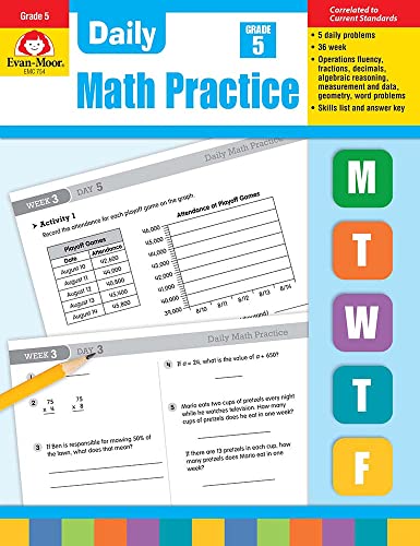 Beispielbild fr Daily Math Practice, Grade 5 Teacher Edition zum Verkauf von Blackwell's