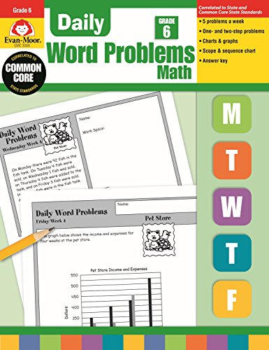 Daily Word Problems, Grade 6 (9781557998187) by Evan Moor