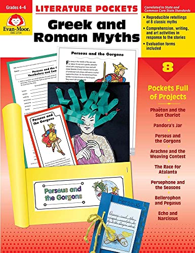 Stock image for Literature Pockets: Greek & Roman Myths, Grade 4 - 6 Teacher Resource for sale by WorldofBooks