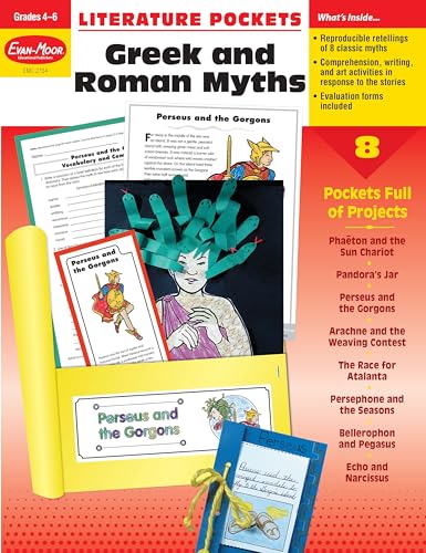 9781557998750: Literature Pockets: Greek & Roman Myths, Grade 4 - 6 Teacher Resource