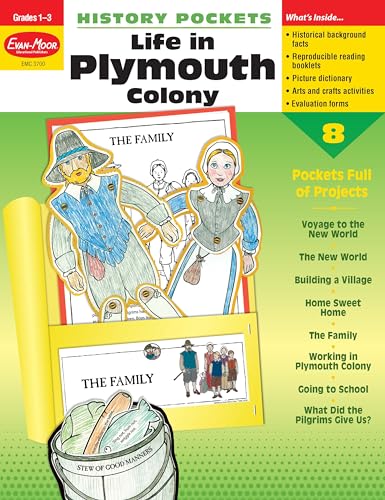 History Pockets: Life in Plymouth Colony, Grades 1-3 (9781557998996) by Evan Moor