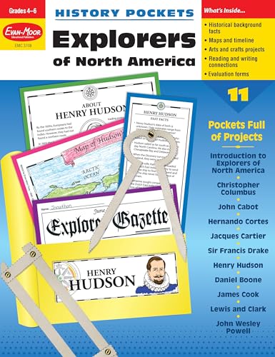 9781557999054: History Pockets: Explorers of North America, Grades 4-6+