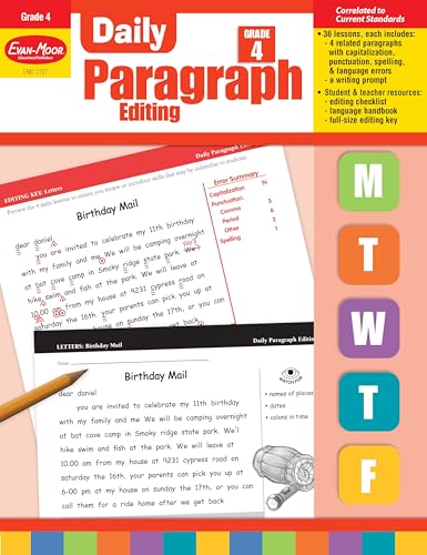 Daily Paragraph Editing, Grade 4