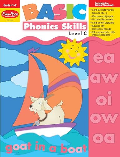 Evan-Moor Basic Phonics Skills for Grades 1-2, Level C, Teacher Reproducible Pages; Teaching Supplemental Workbook (9781557999689) by Evan Moor