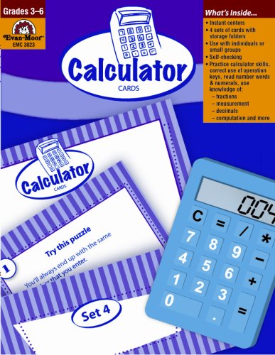 Beispielbild fr Calculator Cards, Grades 3-6 zum Verkauf von HPB Inc.