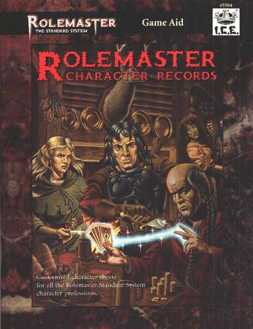 Imagen de archivo de Character Records (Rolemaster Standard System (3rd Edition)) a la venta por Noble Knight Games