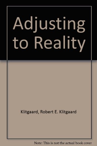 Stock image for Adjusting to Reality. Beyond State versus Market in Economic Development for sale by Antiquariat Knacke