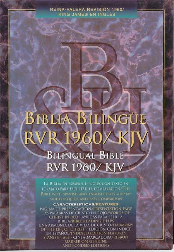 Imagen de archivo de RVR 1960/KJV Bilingual Bible (Black Bonded Leather - Indexed) (Spanish Edition) a la venta por Russell Books