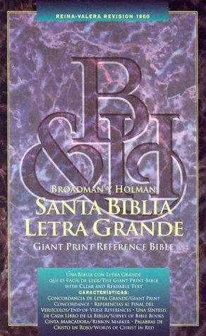 Stock image for RVR 1960 Giant Print Reference Bible (Black Imitation Leather - Indexed) (Spanish Edition) for sale by Ergodebooks