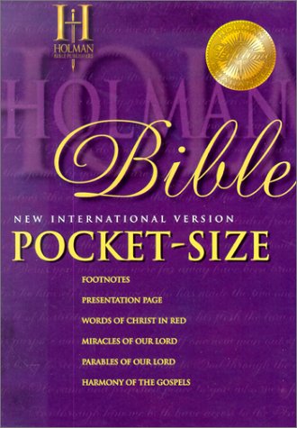 9781558195813: Bible New International Version Pocket Buttonsnap Black: Imitation Leather