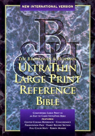 The Broadman & Holman Ultrathin Reference Bible: New International Version : Black Bonded Leather (9781558195981) by Anonymous