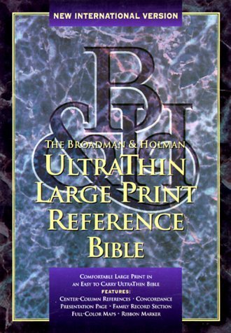 The Broadman & Holman Ultrathin Reference Bible: New International Version : Black Bonded Leather - GOD