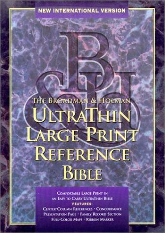 Ultrathin Large Print Reference Bible, New International Version (9781558195998) by Bible