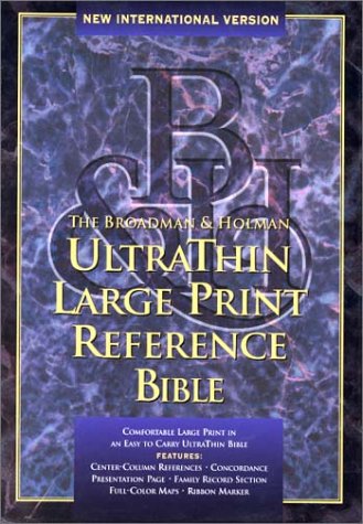 Niv Ultrathin Large Print Reference Bible (International Version) (9781558196087) by Anonymous