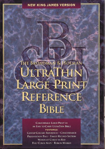 Beispielbild fr Ultrathin Large Print Reference Bible-NKJV zum Verkauf von ThriftBooks-Atlanta