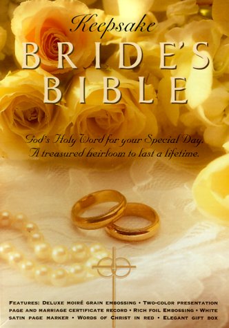 The Holy Bible King James Version Bride's Keepsake: White, Moire, Gold Embossing (9781558196698) by Bible
