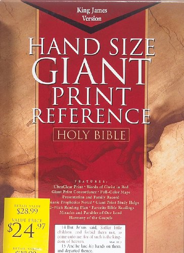 9781558197756: The Broadman & Holman Giant Print Reference Bible: King James Version : Blue Bonded Leather