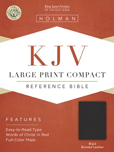 9781558198760: KJV Large Print Compact Bible, Black Bonded Leather