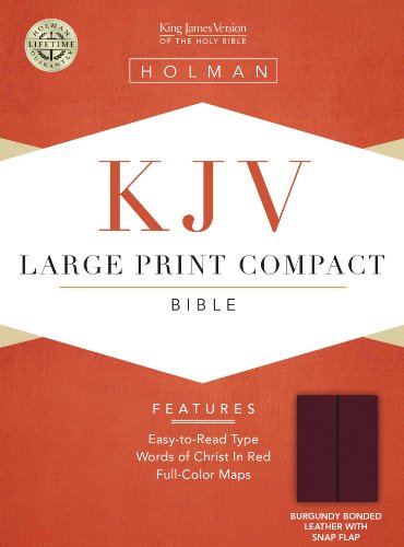 Beispielbild fr Large Print Compact Bible-KJV-Snap Flap zum Verkauf von Wonder Book