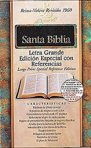 9781558199101: RVR 1960 Biblia Letra Grande Edicin Especial con Referencias, borgoa piel fabricada