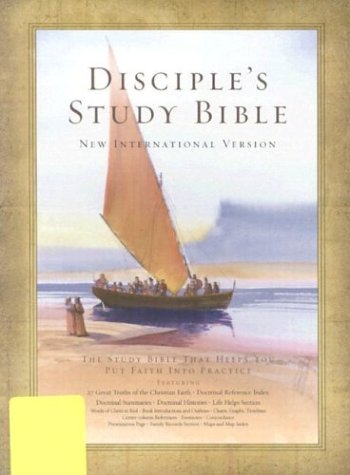 Beispielbild fr Disciple*s Study Bible: New International Version, Black Bonded Leather zum Verkauf von dsmbooks