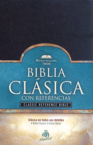 Stock image for Reina Valera 1909 Biblia Cl?sica con Referencia, negro imitaci?n piel | Reina-Valera 1909 Classic Reference Bible, Black, Imitation Leather (Spanish Edition) for sale by Front Cover Books