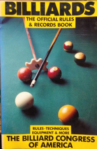 9781558211896: Billiards: The Official Rules and Records Book