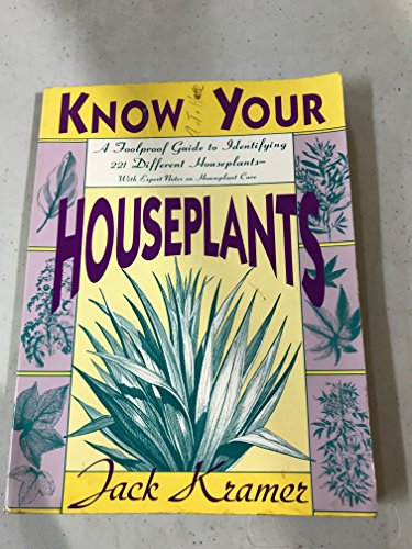 Imagen de archivo de Know Your Houseplants a la venta por Better World Books
