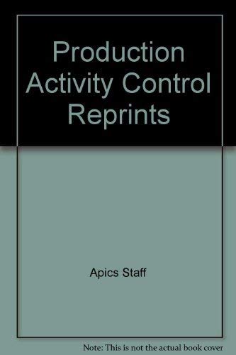 Stock image for Production Activity Control Reprints for sale by Better World Books