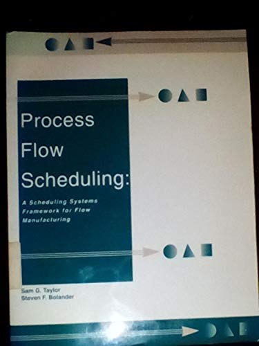 Imagen de archivo de Process Flow Scheduling a la venta por PaceSetter Books