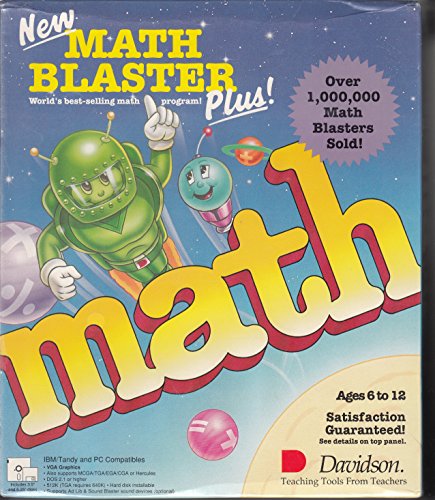 Math Blaster Plus/2 Disk Teacher Pack for IBM 3.5 Disk (KIDS AGES 6-12) (9781558235137) by Davidson