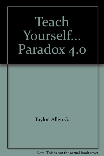 Stock image for Teach Yourself Paradox for sale by Better World Books: West