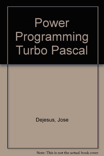 Imagen de archivo de Power Programming Turbo Pascal a la venta por AwesomeBooks