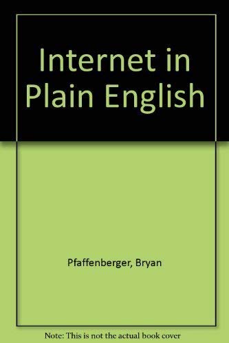 Stock image for Internet in Plain English for sale by Wonder Book