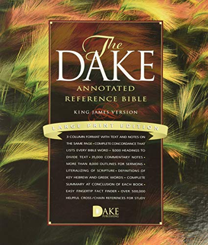 Beispielbild fr Dake Annotated Reference Bible-KJV-Large Print zum Verkauf von Lakeside Books