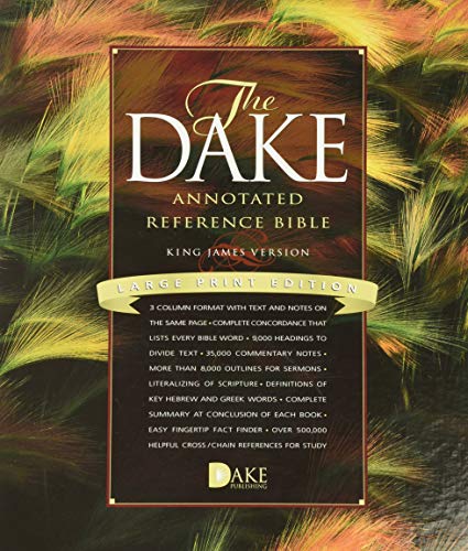 9781558291188: Dake Annotated Reference Bible-KJV-Large Print