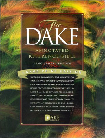 Stock image for Dake Annotated Reference Bible-KJV-Large Print for sale by Upward Bound Books