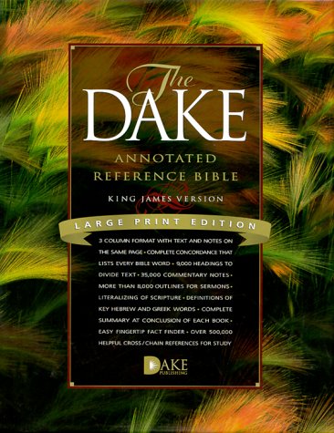 Stock image for Dake Annotated Reference Bible-KJV-Large Print for sale by Goodwill Industries