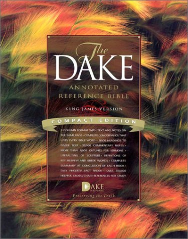 Stock image for Compact Dake Annotated Reference Bible-KJV. In publisher's box. FULL DARK-RED LEATHER. for sale by Rosley Books est. 2000