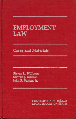 Stock image for Employment Law: Cases and Materials (Contemporary legal education series) for sale by HPB-Red