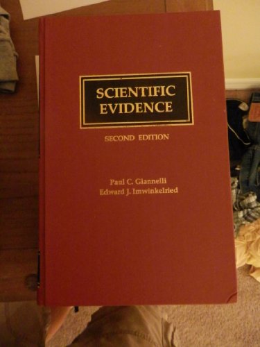 Beispielbild fr Scientific evidence. 2nd edition. zum Verkauf von Kloof Booksellers & Scientia Verlag