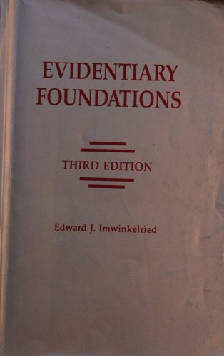 Imagen de archivo de Evidentiary foundations, third edition a la venta por RiLaoghaire