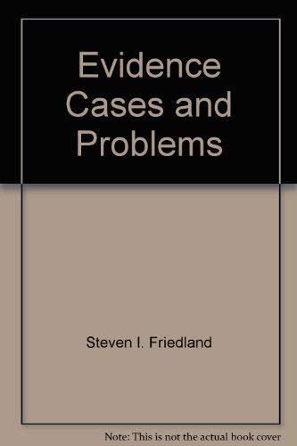 Stock image for Evidence cases and problems (Contemporary legal education series) for sale by Bookmans