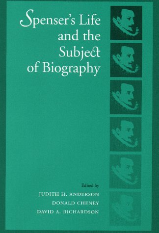 Beispielbild fr Spenser's Life and the Subject of Biography zum Verkauf von Anybook.com