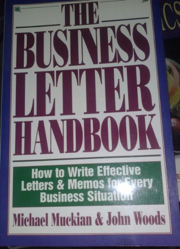 Beispielbild fr Business Letter Handbook zum Verkauf von SecondSale