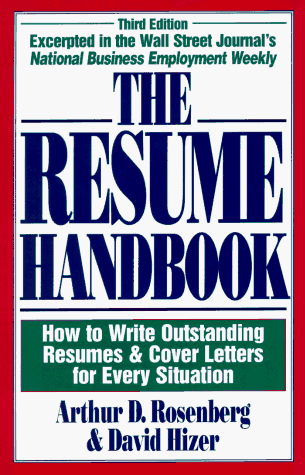 9781558506169: Resume Handbook: How to Write Outstanding Resumes & Cover Letters for Every Situation