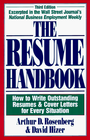 Stock image for Resume Handbook (3rd) for sale by Jenson Books Inc